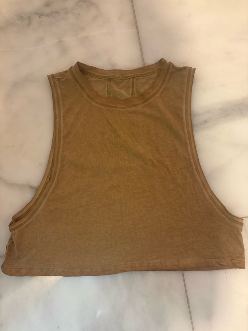 lululemon athletica Cropped Muscle Tank - Brown